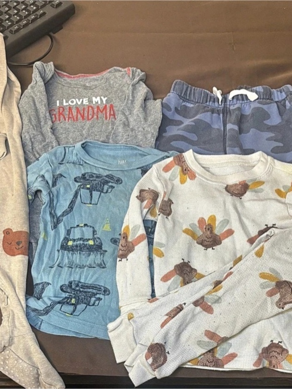 Kids Mixed Clothing Set Gray & Blue